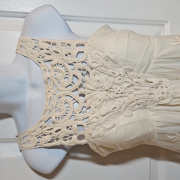 NWOT Boston Proper Cream Lace Tank Top - Picture 4 of 16